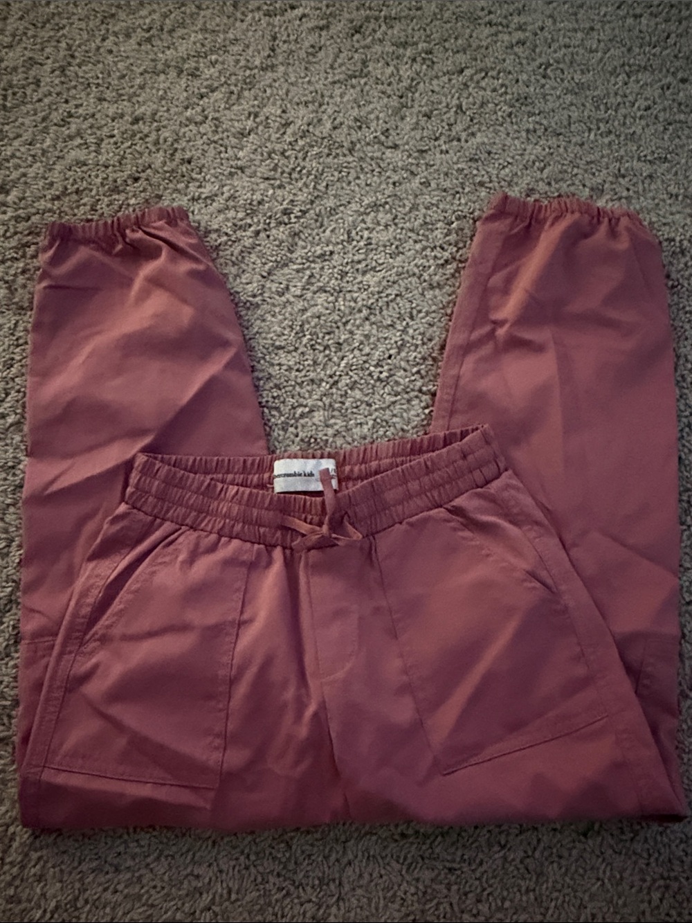 abercrombie kids Rose Mauve Jogger Pants